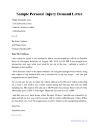 Sample &quot;Personal Injury Demand Letter&quot;