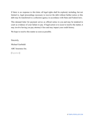Sample Demand Letter for Payment, Page 2