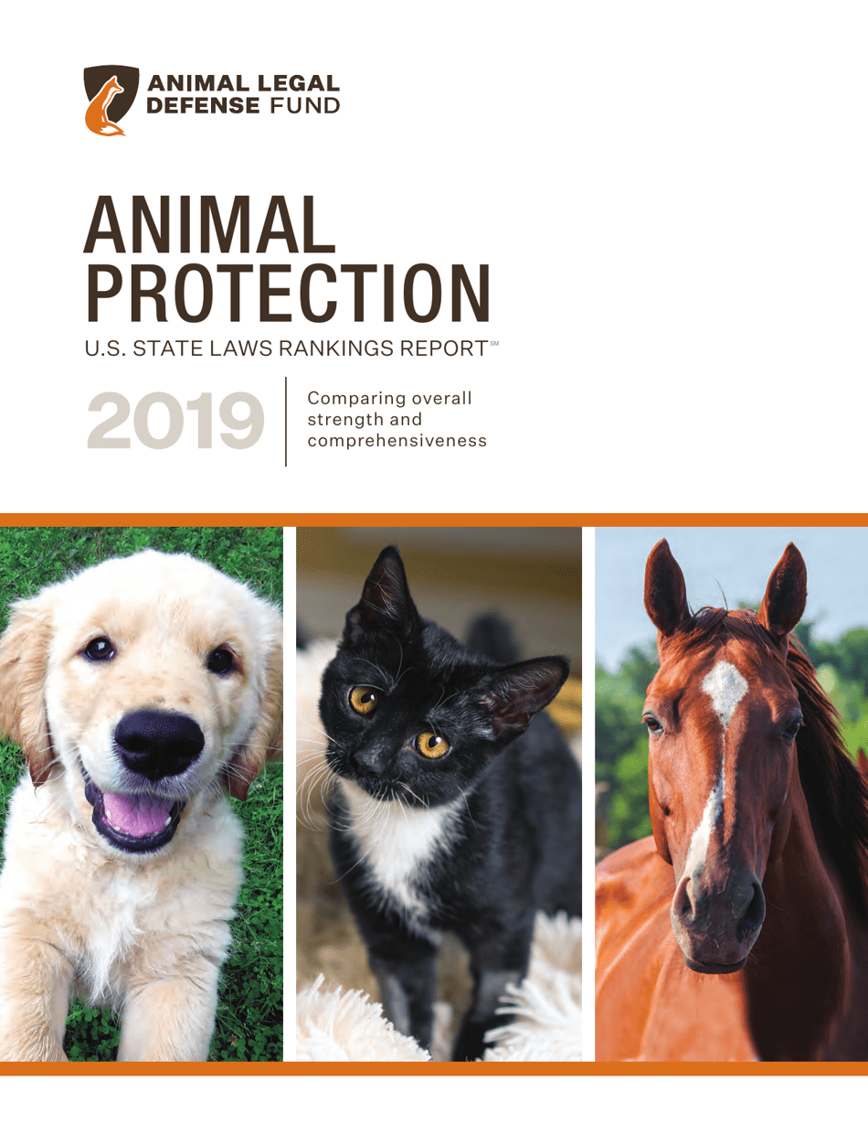 U.S. Animal Protection Laws Rankings: Comparing Overall Strength  Comprehensiveness - Animal Legal Defense Fund, Page 1