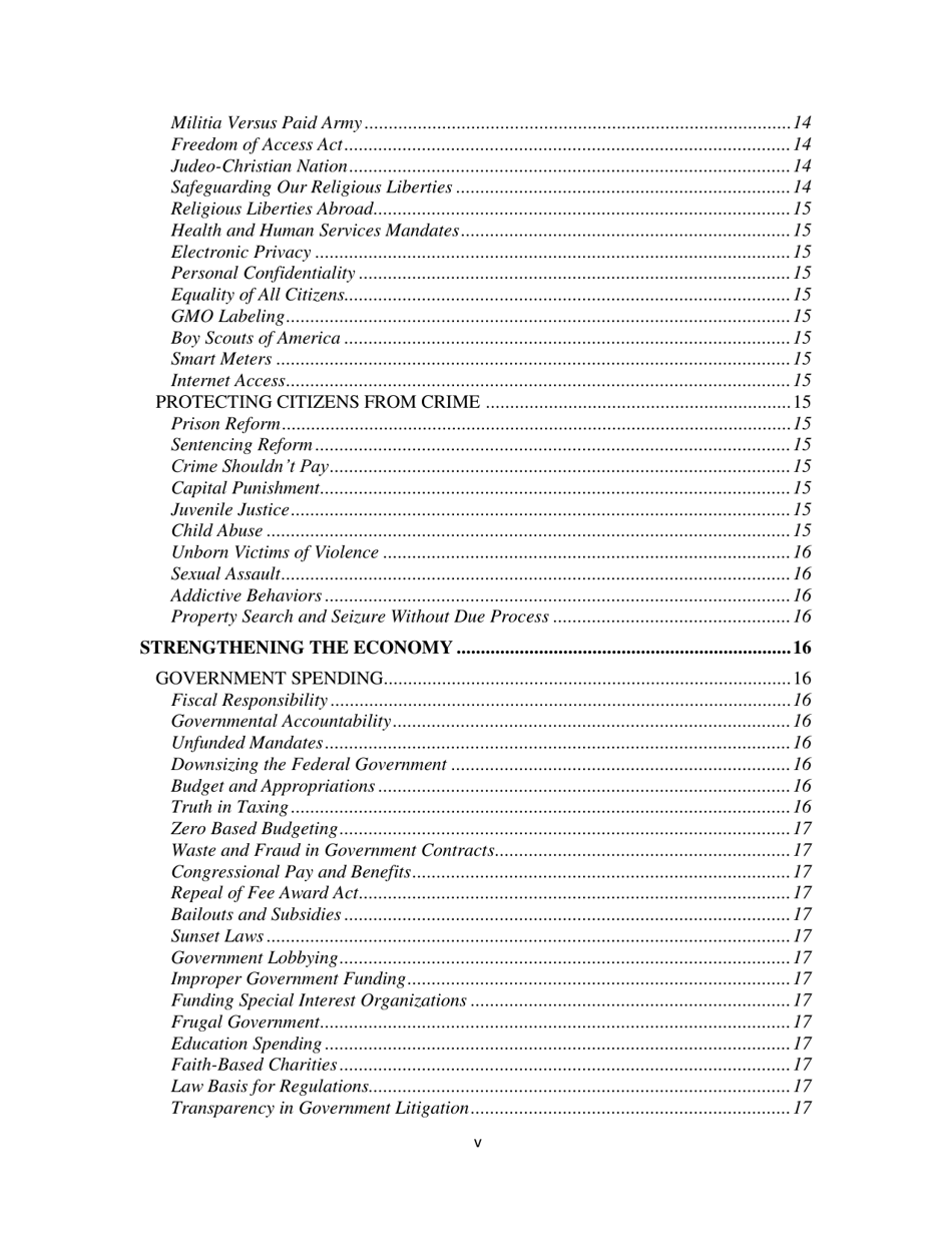 Report of Platform Committee - Republican Party of Texas, Page 6