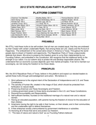 Report of Platform Committee - Republican Party of Texas, Page 9