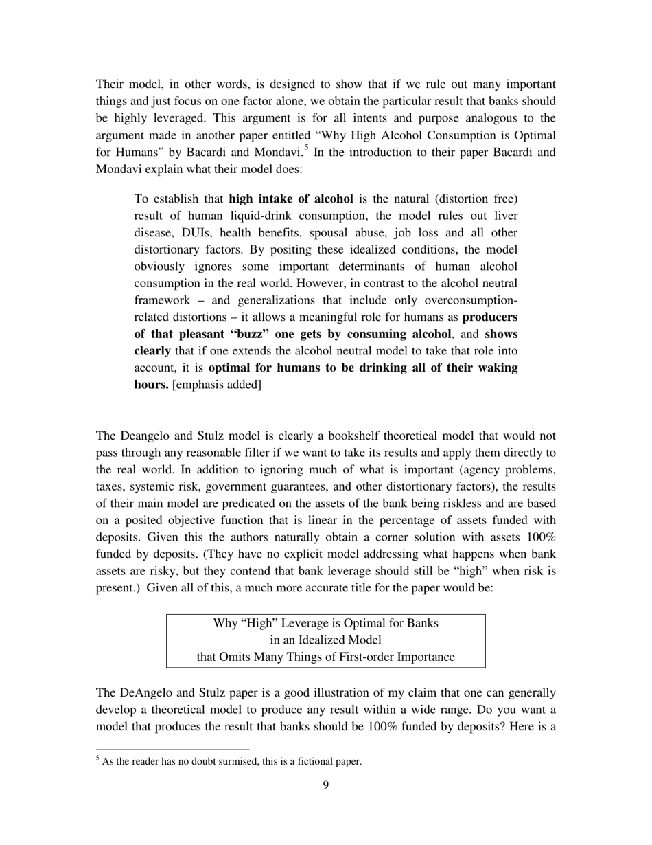 Chameleons: the Misuse of Theoretical Models in Finance and Economics - Paul Pfleiderer, Stanford University, Page 10