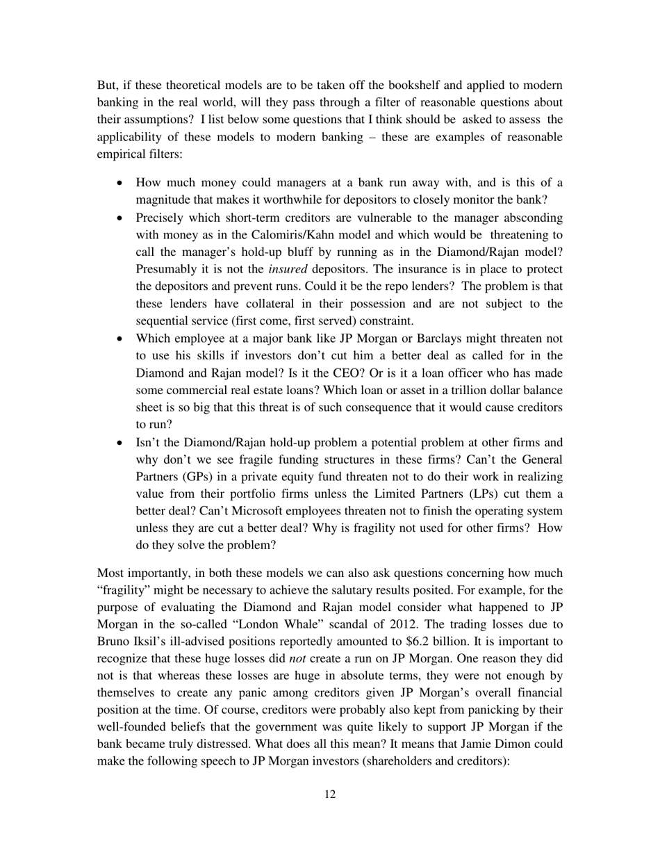 Chameleons: the Misuse of Theoretical Models in Finance and Economics - Paul Pfleiderer, Stanford University, Page 13