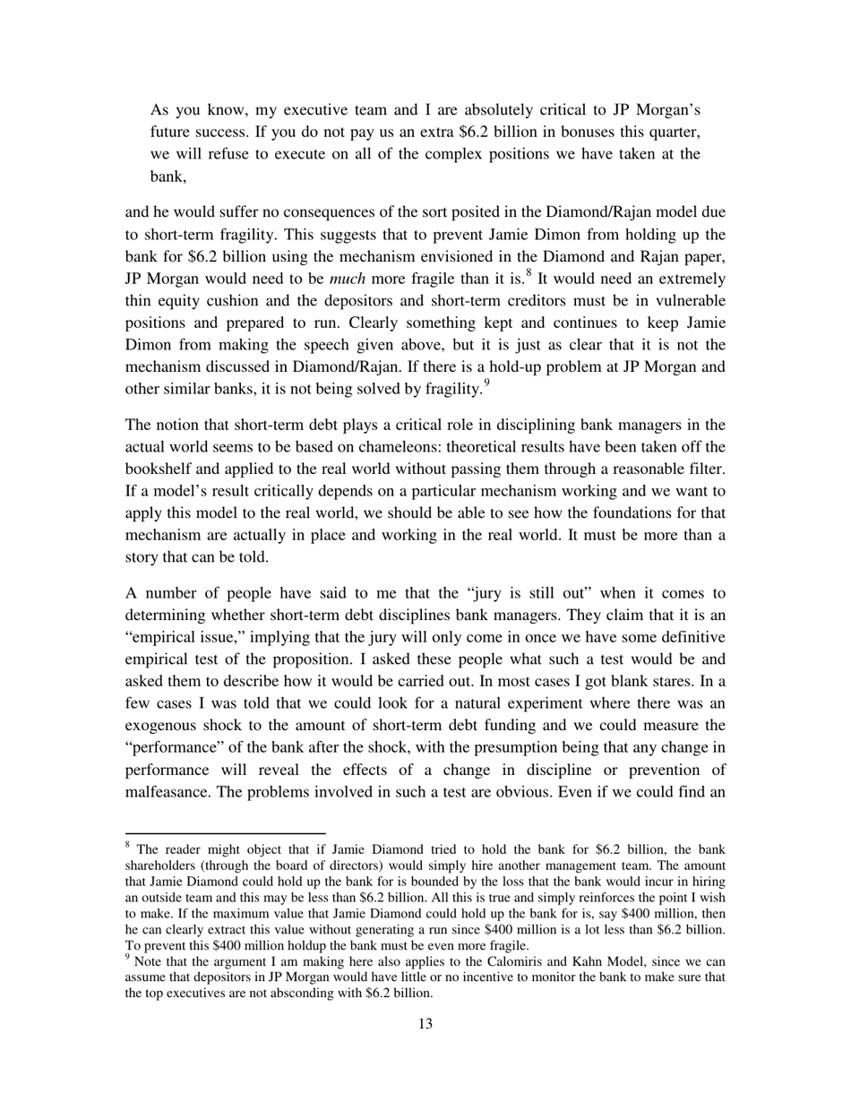 Chameleons: the Misuse of Theoretical Models in Finance and Economics - Paul Pfleiderer, Stanford University, Page 14
