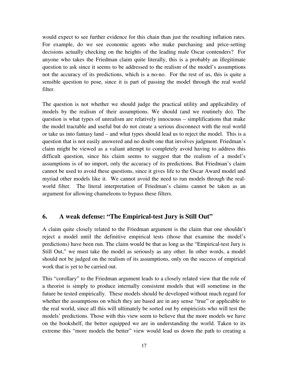 Chameleons: the Misuse of Theoretical Models in Finance and Economics - Paul Pfleiderer, Stanford University, Page 18