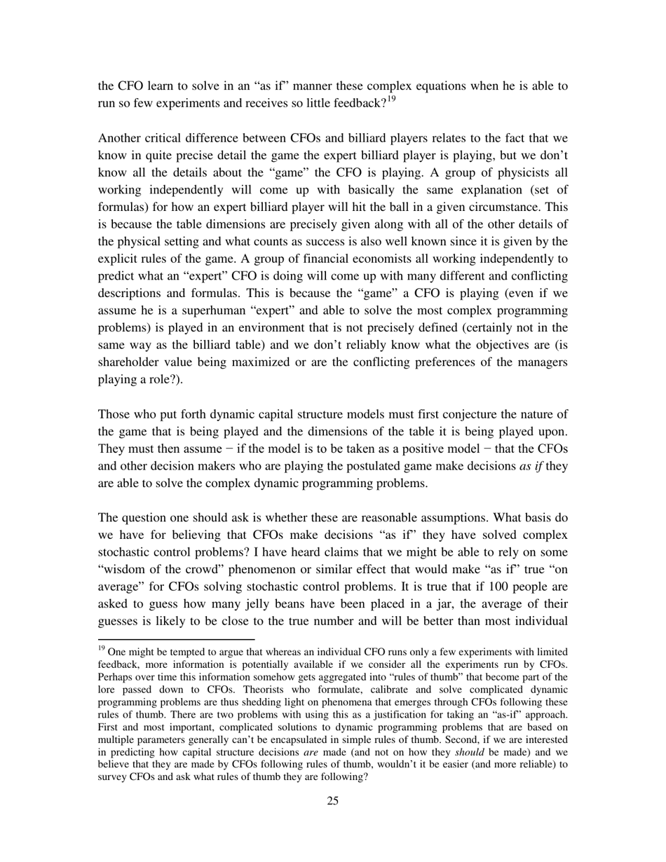 Chameleons: the Misuse of Theoretical Models in Finance and Economics - Paul Pfleiderer, Stanford University, Page 26