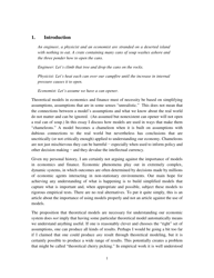 Chameleons: the Misuse of Theoretical Models in Finance and Economics - Paul Pfleiderer, Stanford University, Page 2