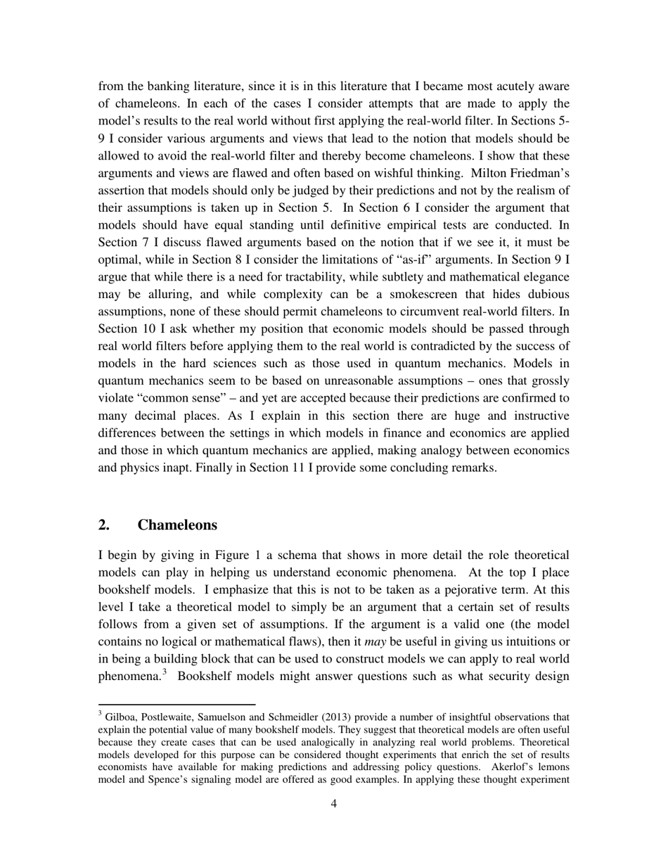 Chameleons: the Misuse of Theoretical Models in Finance and Economics - Paul Pfleiderer, Stanford University, Page 5