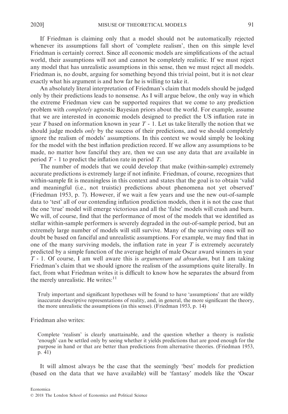 Chameleons: the Misuse of Theoretical Models in Finance and Economics - Paul Pfleiderer, Stanford University, Page 11