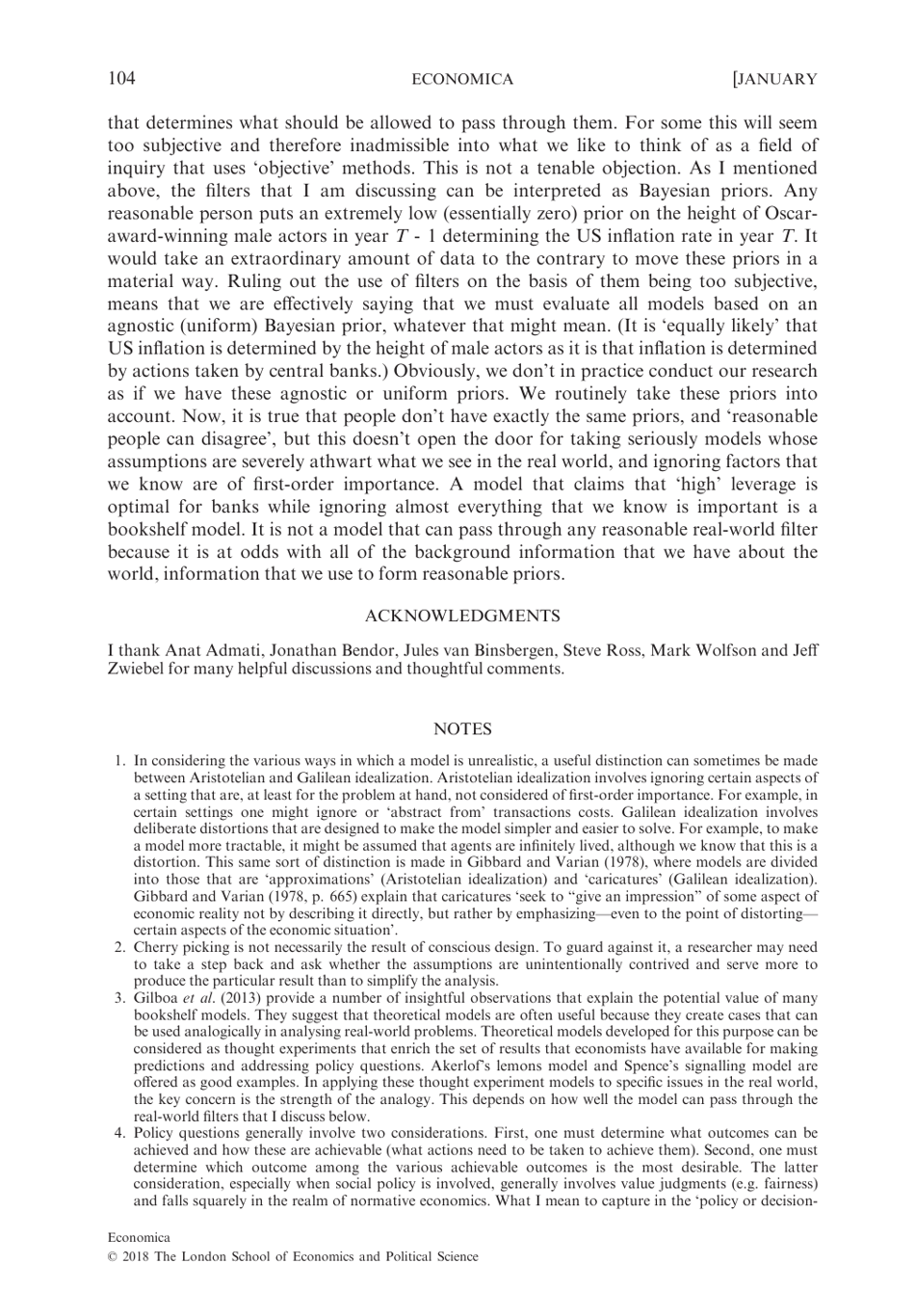 Chameleons: the Misuse of Theoretical Models in Finance and Economics - Paul Pfleiderer, Stanford University, Page 24