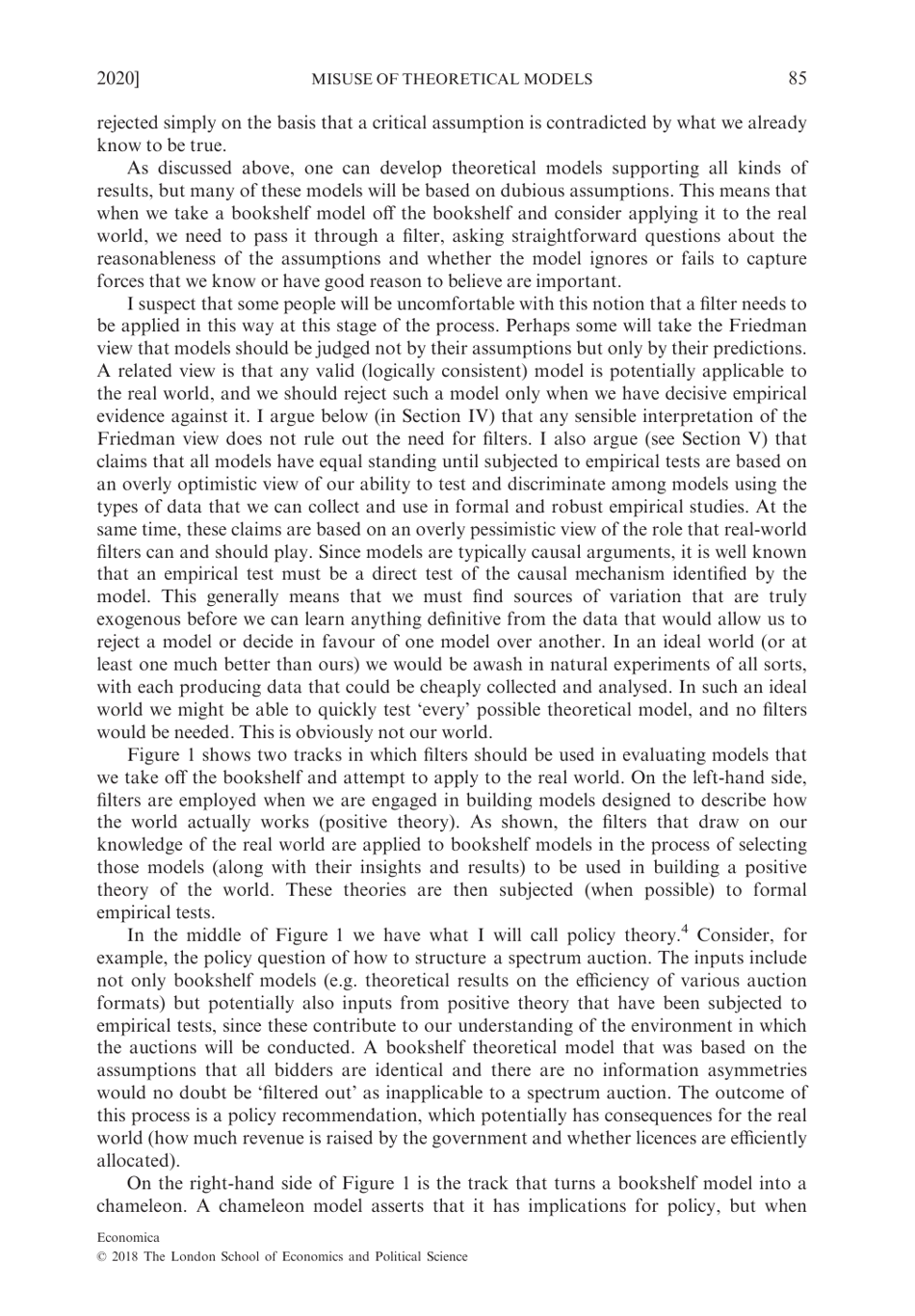 Chameleons: the Misuse of Theoretical Models in Finance and Economics - Paul Pfleiderer, Stanford University, Page 5