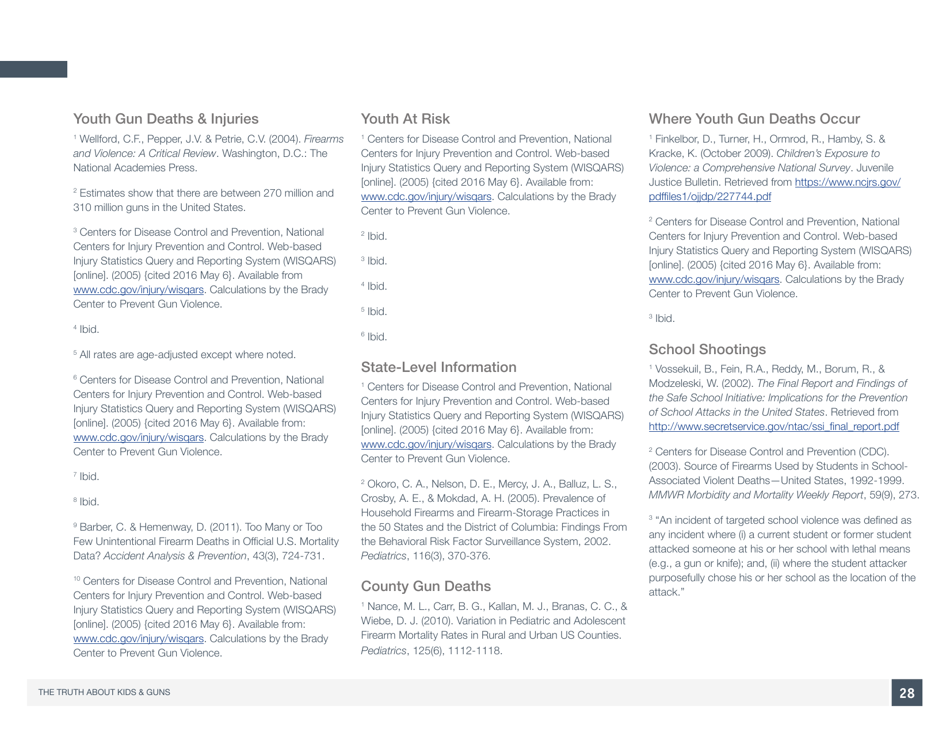 The Truth About Kids  Guns - Brady Center to Prevent Gun Violence, Page 29