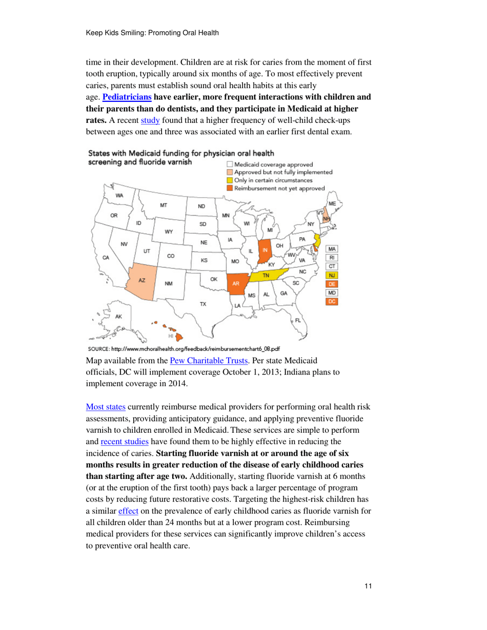 Keep Kids Smiling: Promoting Oral Health Through the Medicaid Benefit for Children  Adolescents, Page 14