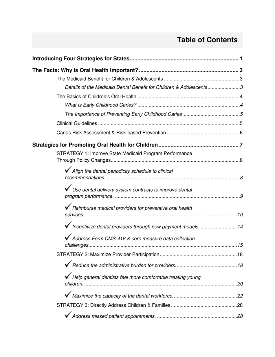 Keep Kids Smiling: Promoting Oral Health Through the Medicaid Benefit for Children  Adolescents, Page 2
