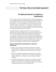 Keep Kids Smiling: Promoting Oral Health Through the Medicaid Benefit for Children &amp; Adolescents, Page 6