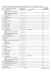 Form HUD-52580 Inspection Checklist Housing Choice Voucher Program, Page 2