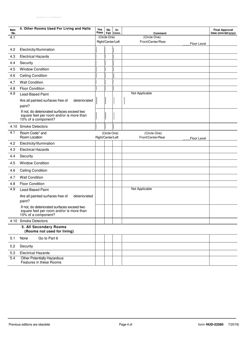 Form HUD-52580 - Fill Out, Sign Online and Download Fillable PDF ...