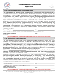 Form TVC-ED-1 Texas Hazlewood Act Exemption Application - Texas, Page 3