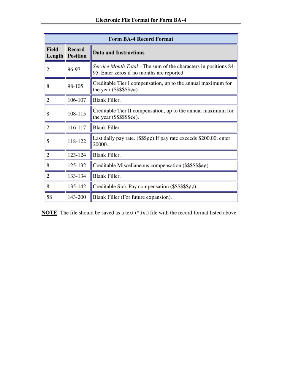 Form BA-4 Report of Creditable Compensation Adjustments - Exhibit Only, Page 4