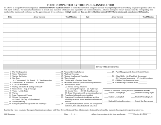 Form T-9 Application for Ohio Preservice School Bus Driver Training Certification - Ohio, Page 2