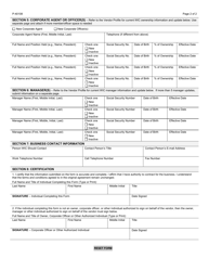 Form F-40108 Retail Vendor Application Amendment Wisconsin Women, Infants and Children (Wic) Program - Wisconsin, Page 2