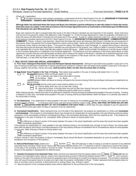 Form RPF30 Minnesota Vacant Lot Purchase Agreement - Single Dwelling - Minnesota, Page 2