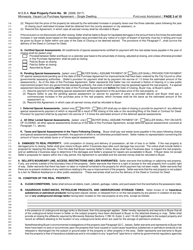 Form RPF30 Minnesota Vacant Lot Purchase Agreement - Single Dwelling - Minnesota, Page 3