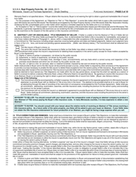 Form RPF30 Minnesota Vacant Lot Purchase Agreement - Single Dwelling - Minnesota, Page 5
