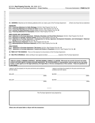 Form RPF30 Minnesota Vacant Lot Purchase Agreement - Single Dwelling - Minnesota, Page 9