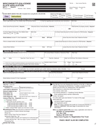 Form MV1-1 Wisconsin Title &amp; License Plate Application - Wisconsin, Page 3