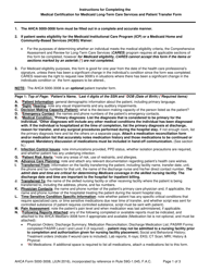 Document preview: ACHA Form 5000-3008 Medical Certification for Medicaid Long-Term Care Services and Patient Transfer Form - Florida