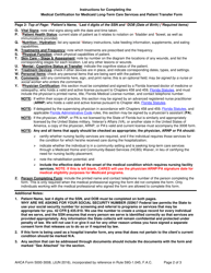 ACHA Form 5000-3008 Medical Certification for Medicaid Long-Term Care Services and Patient Transfer Form - Florida, Page 2