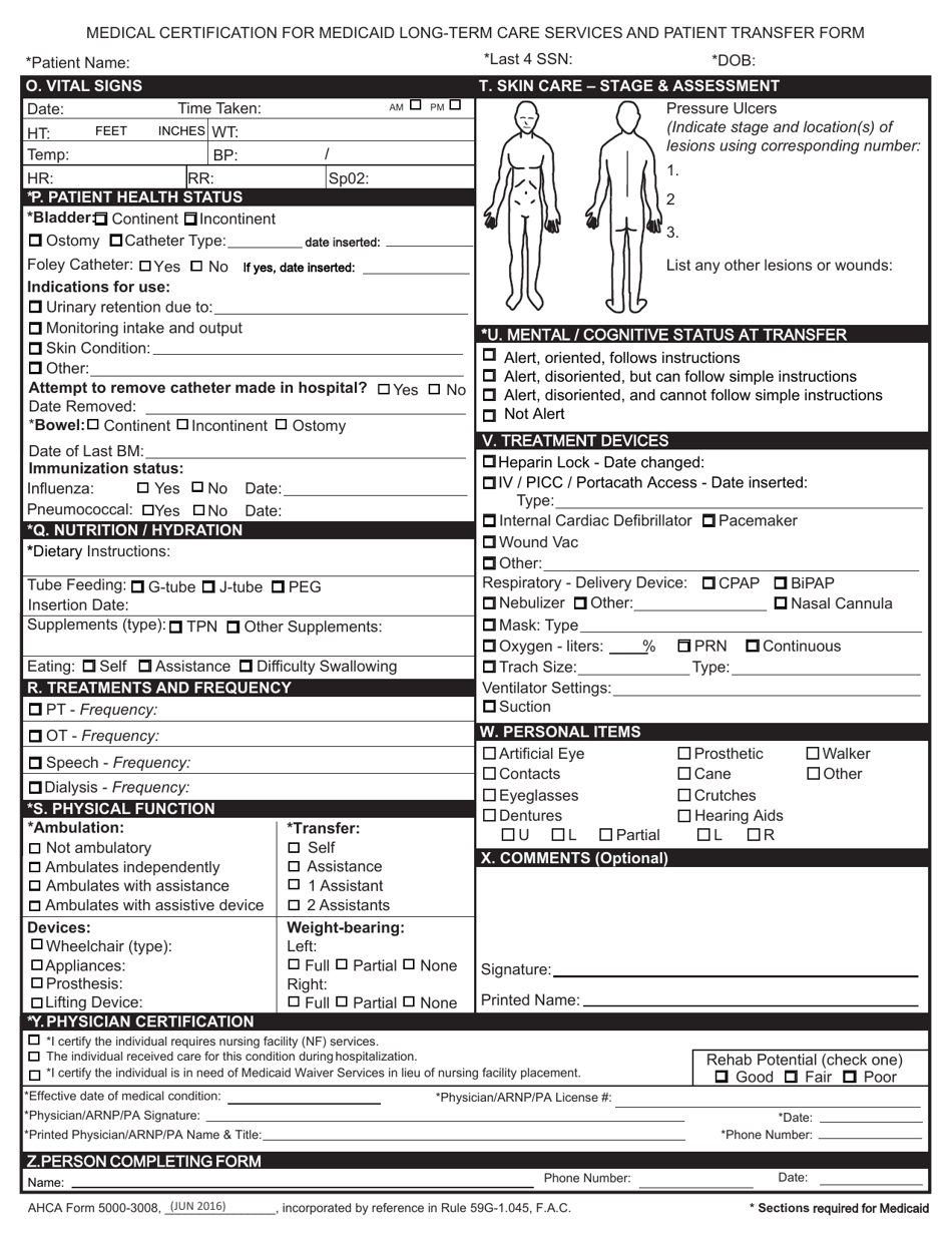 ACHA Form 50003008 Fill Out, Sign Online and Download Fillable PDF