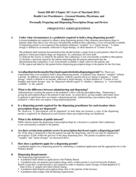 Initial and Renewal Application for Podiatrist Permit to Dispense Prescription Drugs - Maryland, Page 3