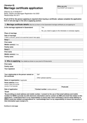Marriage Certificate Application - Queensland, Australia, Page 3
