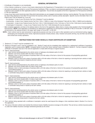 Form MV-77A Application for Farm Vehicle 2-year Certificate of Exemption - Pennsylvania, Page 2