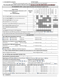 Form DCH-1355 Michigan Adult HIV Confidential Case Report Form - Michigan, Page 2
