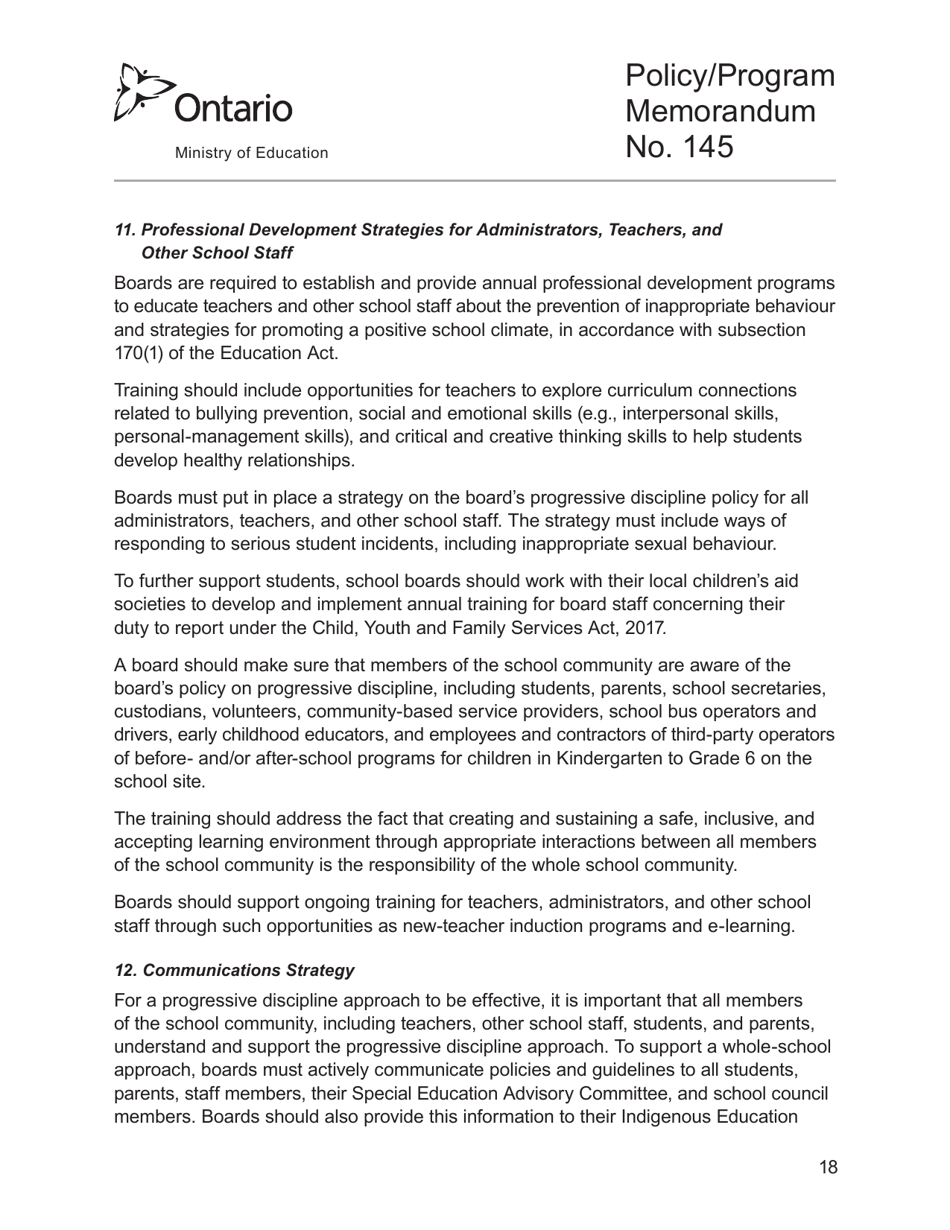 Appendix 2 Safe Schools Incident Reporting Form - Ontario, Canada, Page 18