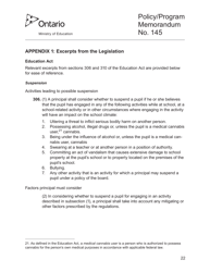 Appendix 2 Safe Schools Incident Reporting Form - Ontario, Canada, Page 22