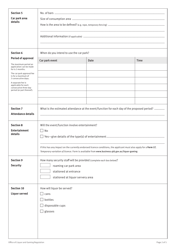 Form 50 Application for Approval of Car Park Use - Queensland, Australia, Page 2