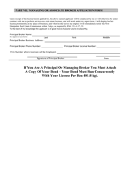 Real Estate Broker Renewal Form - New Hampshire, Page 4