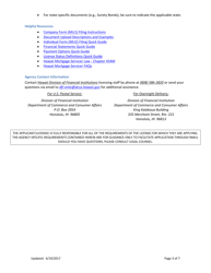 Hi Mortgage Servicer License New Application Checklist (Company) - Hawaii, Page 3