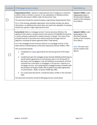 Hi Mortgage Servicer License New Application Checklist (Company) - Hawaii, Page 6