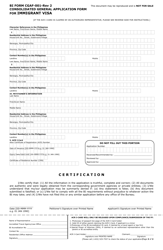 BI Form CGAF-001 REV 2 Consolidated General Application Form for Immigrant Visa - Philippines, Page 2