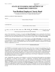 Non-resident Employers&#039; Surety Bond - Wyoming