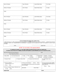 Form CS-14 Application for Employment - Rhode Island, Page 2