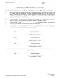 Form 2C Uniform Certificate of Authority Application (Ucaa) Application to Amend Certificate of Authority, Page 4