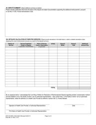 Form DFS-F6-DWC-3160-0023 Petition for Resolution of Reimbursement Dispute - Florida, Page 2