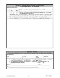 DBPR Form ABT-6036 Application for Bottle Club License and Retail Tobacco Products Dealer Permit - Florida, Page 5