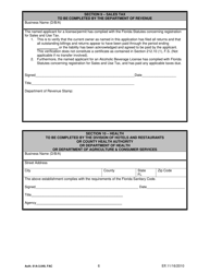 DBPR Form ABT-6036 Application for Bottle Club License and Retail Tobacco Products Dealer Permit - Florida, Page 6